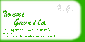 noemi gavrila business card